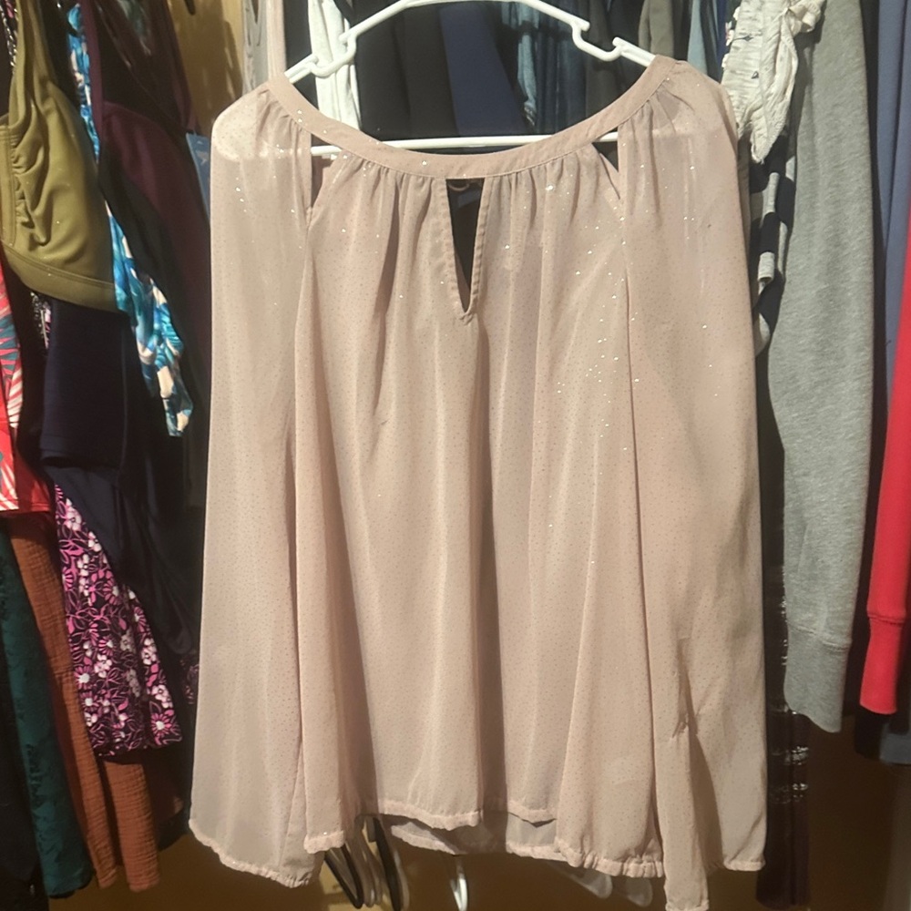 Jennifer Lopez Blush Pink Blouse